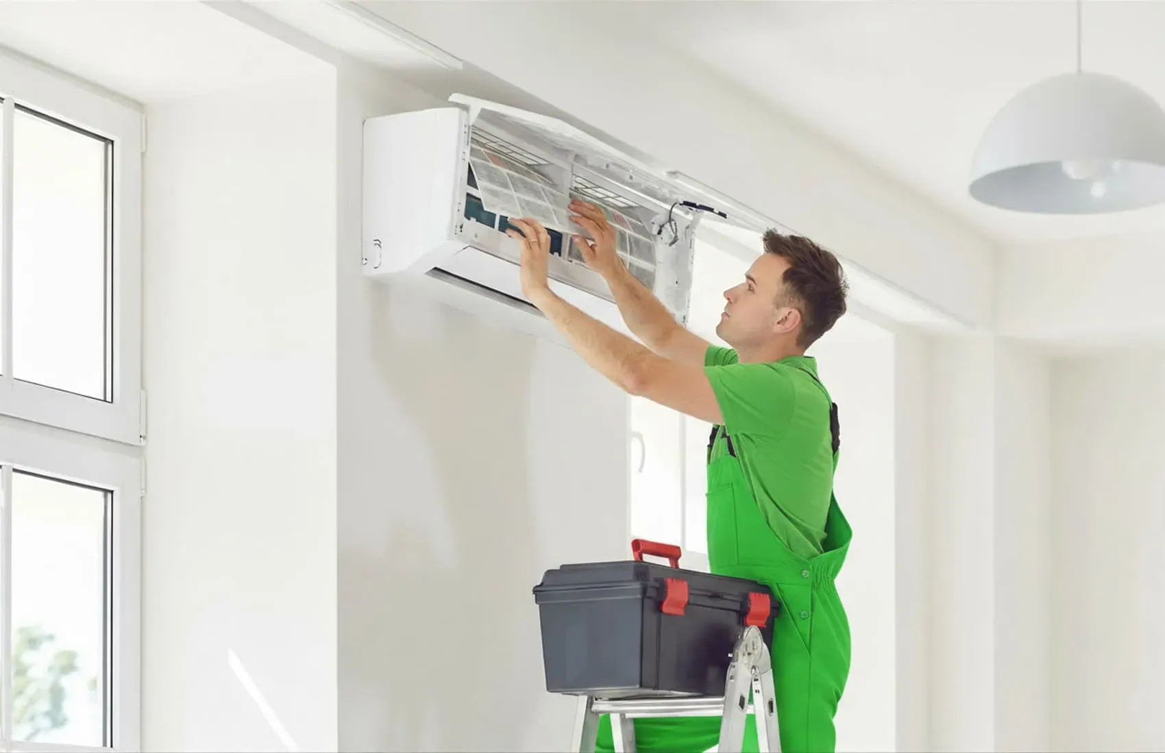 Rapid Response technician performing professional mini split installation service